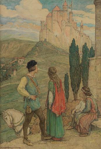 ALICE BARBER STEPHENS. Approaching the Castle.